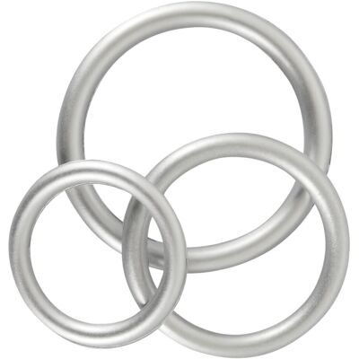 You2Toys Metallic - siliconen penisringen set - 3 stuks You2Toys Metallic - siliconen penisringen set - 3 stuks