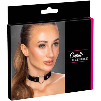 Cottelli - halsband met hartje - zwart Cottelli - halsband met hartje - zwart