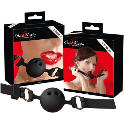 Bad Kitty - siliconen mondknevel klein - zwart Bad Kitty - siliconen mondknevel klein - zwart