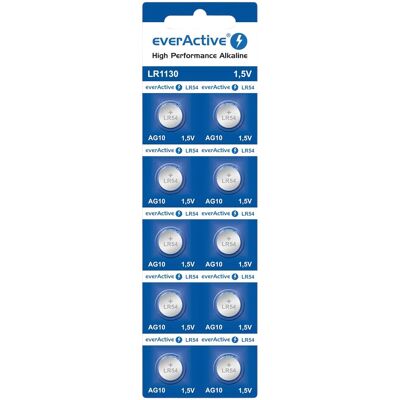 Everactive Elem - knoopcelbatterij LR1130 / LR54 - 10 stuks Everactive Elem - knoopcelbatterij LR1130 / LR54 - 10 stuks