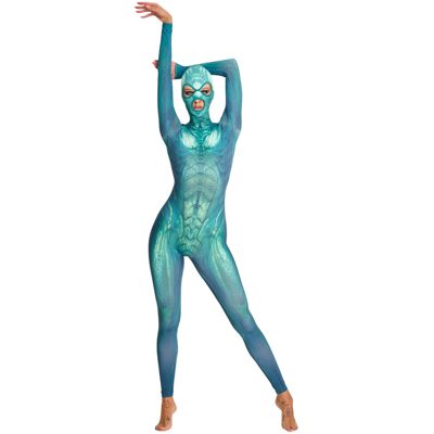 Beasty Suits Reptiloid Roleplay - reptielen-rollenspelkostuum met masker (groen) - L/XL Beasty Suits Reptiloid Roleplay - reptielen-rollenspelkostuum met masker (groen) - L/XL