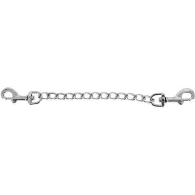 ZADO - dubbele metalen karabijnhaak met ketting - 15 cm ZADO - dubbele metalen karabijnhaak met ketting - 15 cm