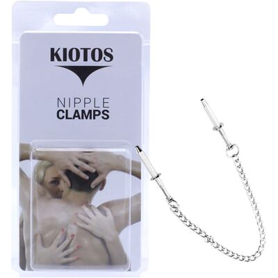 Kiotos - roestvrijstalen tepelklemmen (zilver) Kiotos - roestvrijstalen tepelklemmen (zilver)