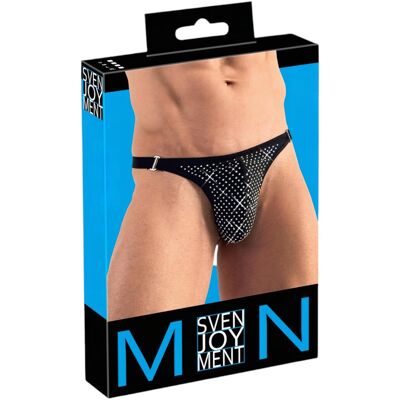 Svenjoyment - herenstring met strass - zwart - L Svenjoyment - herenstring met strass - zwart - L