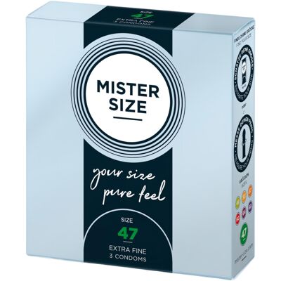 Mister Size - condoom - dun - 47mm - 3 stuks Mister Size - condoom - dun - 47mm - 3 stuks