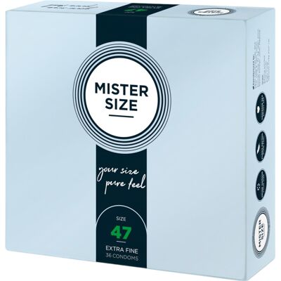 Mister Size - condoom - extra dun - 47mm - 36 stuks Mister Size - condoom - extra dun - 47mm - 36 stuks