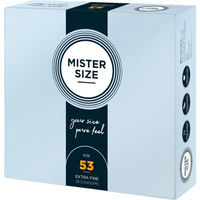 Mister Size - condoom dun - 53mm - 36 stuks Mister Size - condoom dun - 53mm - 36 stuks