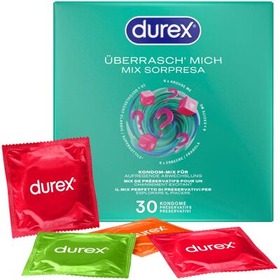 Durex Surprise Me - condooms mixpakket - 30 stuks Durex Surprise Me - condooms mixpakket - 30 stuks