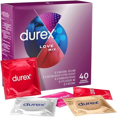 Durex Love Mix - condoompakket - 40 stuks Durex Love Mix - condoompakket - 40 stuks