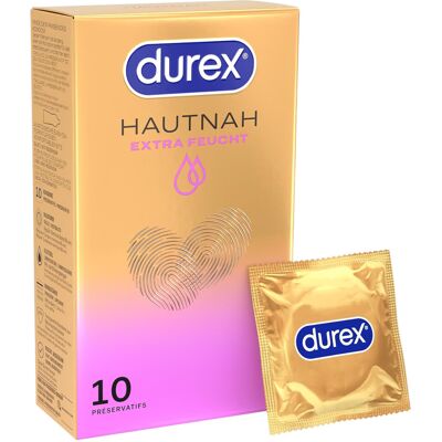 Durex Hautnah - extra glijmiddel condooms - 10 stuks Durex Hautnah - extra glijmiddel condooms - 10 stuks
