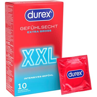 Durex - XXL condooms (10 stuks) Durex - XXL condooms (10 stuks)