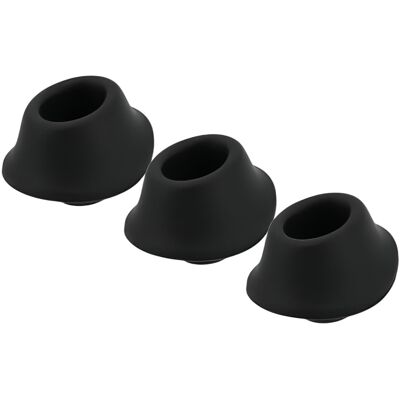 Womanizer Premium M - vervangende zuigkap set - zwart - 3 stuks Womanizer Premium M - vervangende zuigkap set - zwart - 3 stuks