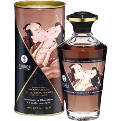 Shunga - massageolie verwarmend - chocolade geur - 100ml Shunga - massageolie verwarmend - chocolade geur - 100ml