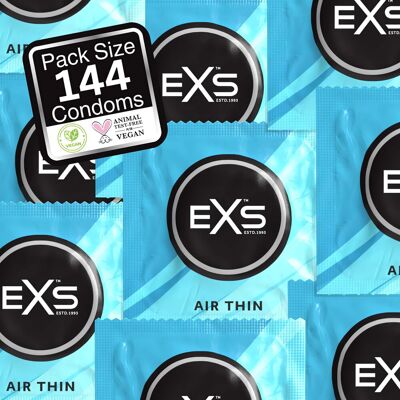 EXS Air Thin - condoom - ultra dun latex - 144 stuks EXS Air Thin - condoom - ultra dun latex - 144 stuks