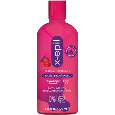 X-Epil - glijmiddel gel - aardbei smaak - 100ml X-Epil - glijmiddel gel - aardbei smaak - 100ml