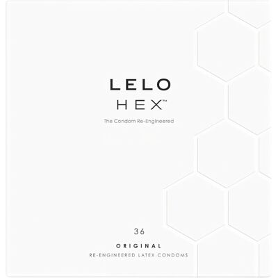 LELO Hex Original - condooms - ultradun sterk latex - 36 stuks LELO Hex Original - condooms - ultradun sterk latex - 36 stuks