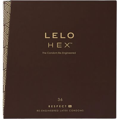 LELO Hex Respect XL - condooms - extra groot - 36 stuks LELO Hex Respect XL - condooms - extra groot - 36 stuks