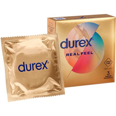 Durex Real Feel - latexvrije condooms (3 stuks) Durex Real Feel - latexvrije condooms (3 stuks)