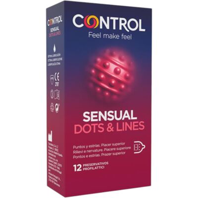 Control - condoom geribbeld en gestippeld - 12 stuks Control - condoom geribbeld en gestippeld - 12 stuks