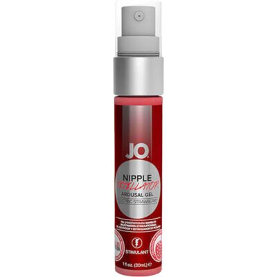 System JO - tepelgel met tintelend effect - aardbei - 30ml System JO - tepelgel met tintelend effect - aardbei - 30ml
