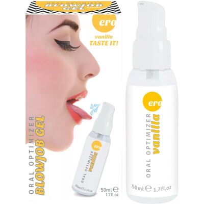 HOT - Blowjob Gel - oraal glijmiddel gel - vanille (50 ml) HOT - Blowjob Gel - oraal glijmiddel gel - vanille (50 ml)