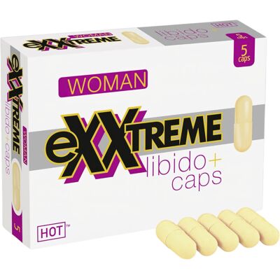 Hot Exxtreme Libido voedingssupplement capsules voor vrouwen (5 stuks) Hot Exxtreme Libido voedingssupplement capsules voor vrouwen (5 stuks)