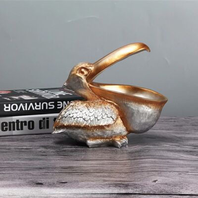 Vilead Pelikaan Beeld Sleutelhouder - Decor Miniatuur Ornament Hars Sculptuur Bureau Zilver Vilead Pelikaan Beeld Sleutelhouder - Decor Miniatuur Ornament Hars Sculptuur Bureau Zilver