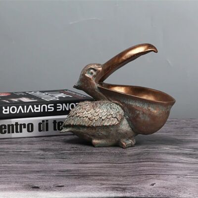 Vilead Pelikaan Beeld Sleutelhouder - Decor Miniatuur Ornament Hars Sculptuur Bureau Brons Vilead Pelikaan Beeld Sleutelhouder - Decor Miniatuur Ornament Hars Sculptuur Bureau Brons