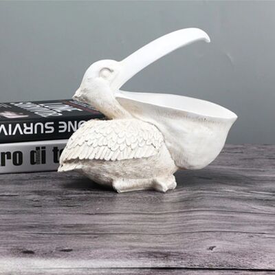 Vilead Pelikaan Beeld Sleutelhouder - Decor Miniatuur Ornament Hars Sculptuur Bureau Wit Vilead Pelikaan Beeld Sleutelhouder - Decor Miniatuur Ornament Hars Sculptuur Bureau Wit