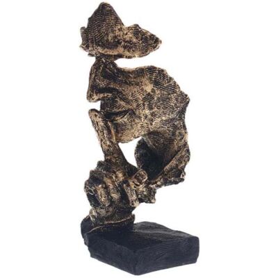 Stuff Certified® Noors Sculptuur Abstract - Praten Decor Standbeeld Ornament Hars Tuin Bureau Goud Stuff Certified® Noors Sculptuur Abstract - Praten Decor Standbeeld Ornament Hars Tuin Bureau Goud