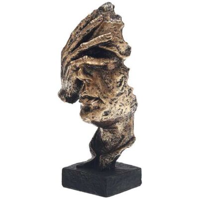 Stuff Certified® Noors Sculptuur Abstract - Denken Decor Standbeeld Ornament Hars Tuin Bureau Goud Stuff Certified® Noors Sculptuur Abstract - Denken Decor Standbeeld Ornament Hars Tuin Bureau Goud