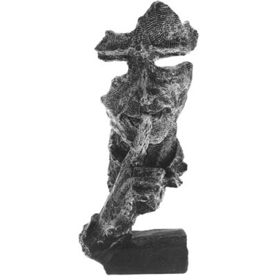 Stuff Certified® Noors Sculptuur Abstract - Praten Decor Standbeeld Ornament Hars Tuin Bureau Zilver Stuff Certified® Noors Sculptuur Abstract - Praten Decor Standbeeld Ornament Hars Tuin Bureau Zilver