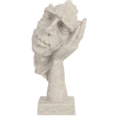 Stuff Certified® Noors Sculptuur Abstract - Luisteren Decor Standbeeld Ornament Hars Tuin Bureau Wit Stuff Certified® Noors Sculptuur Abstract - Luisteren Decor Standbeeld Ornament Hars Tuin Bureau Wit