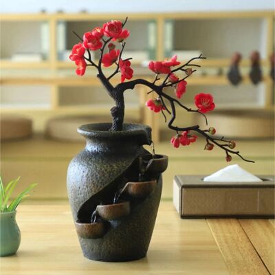 HoDe Sier Waterval Zen Garden - Plant Vaas Feng Shui Fontein Decor Ornament HoDe Sier Waterval Zen Garden - Plant Vaas Feng Shui Fontein Decor Ornament