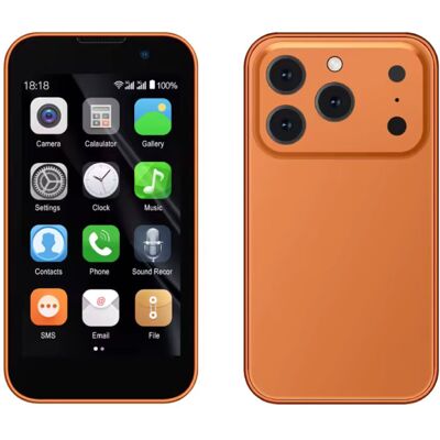 SERVO 17SE Mini Telefoon - 3 inch HD Scherm - Dual SIM - 900mAh Batterij - Oranje SERVO 17SE Mini Telefoon - 3 inch HD Scherm - Dual SIM - 900mAh Batterij - Oranje