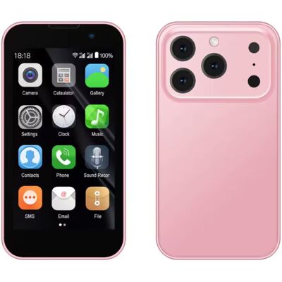 SERVO 17SE Mini Telefoon - 3 inch HD Scherm - Dual SIM - 900mAh Batterij - Roze SERVO 17SE Mini Telefoon - 3 inch HD Scherm - Dual SIM - 900mAh Batterij - Roze