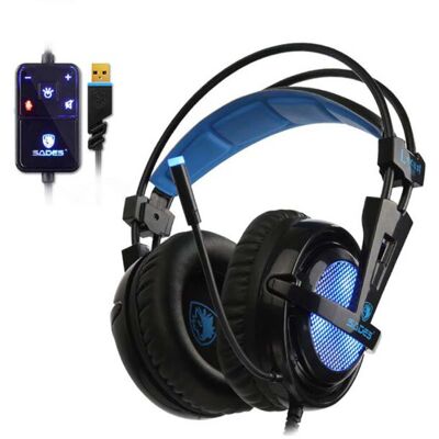 SADES Locust Plus 7.1 Surround Gaming Koptelefoon Headset Headphones met Microfoon SADES Locust Plus 7.1 Surround Gaming Koptelefoon Headset Headphones met Microfoon