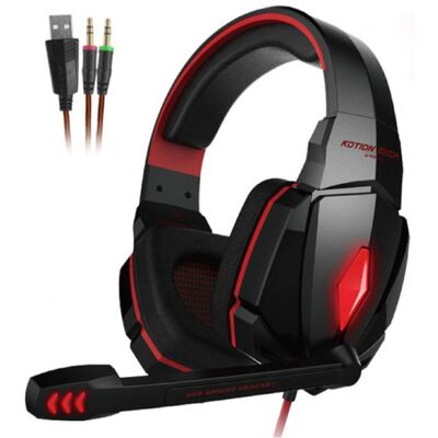 Kotion Each EACH G4000 Stereo Gaming Koptelefoon Headset Headphones met Microfoon Rood Kotion Each EACH G4000 Stereo Gaming Koptelefoon Headset Headphones met Microfoon Rood