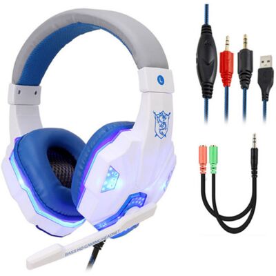 Stuff Certified® Bass HD Gaming Headset Stereo Koptelefoon Headphones met Microfoon voor PlayStation 4 / PC Wit Stuff Certified® Bass HD Gaming Headset Stereo Koptelefoon Headphones met Microfoon voor PlayStation 4 / PC Wit