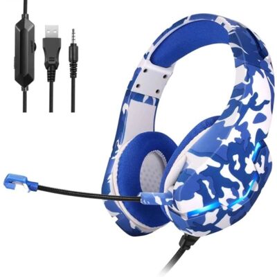 Yulass Stereo Gaming Koptelefoon voor Playstation 4 en 5 - Headset Headphones met Microfoon Camo Yulass Stereo Gaming Koptelefoon voor Playstation 4 en 5 - Headset Headphones met Microfoon Camo
