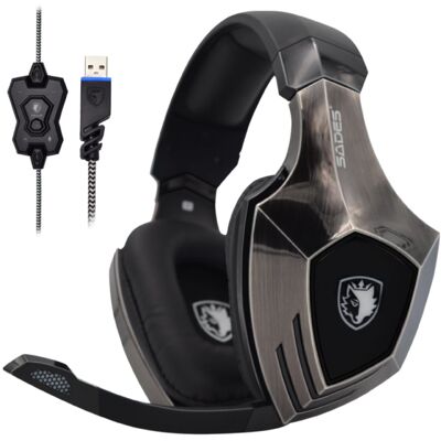 SADES A60 Gaming Koptelefoon 7.1 Virtual Surround Sound - Acoustics Headset Headphones met Microfoon SADES A60 Gaming Koptelefoon 7.1 Virtual Surround Sound - Acoustics Headset Headphones met Microfoon