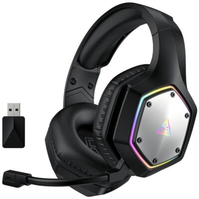 EKSA E1000 WT Draadloze Gaming Headset - Koptelefoon met Microfoon Bluetooth 7.1 Surround Zwart EKSA E1000 WT Draadloze Gaming Headset - Koptelefoon met Microfoon Bluetooth 7.1 Surround Zwart