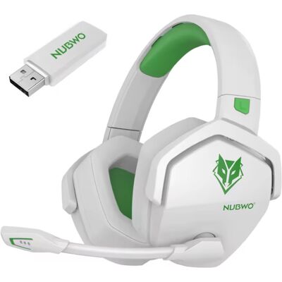 NUBWO G06 Gaming Headset met Microfoon - Over-ear Koptelefoon - Wit Groen NUBWO G06 Gaming Headset met Microfoon - Over-ear Koptelefoon - Wit Groen