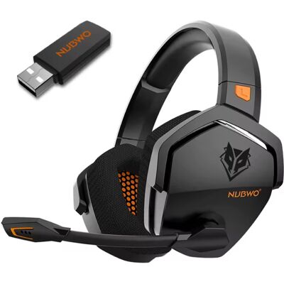 NUBWO G06 Gaming Headset met Microfoon - Over-ear Koptelefoon - Zwart Oranje NUBWO G06 Gaming Headset met Microfoon - Over-ear Koptelefoon - Zwart Oranje