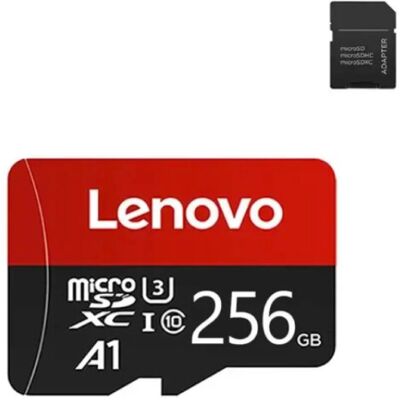 Lenovo 256GB Micro-SD/TF Kaart - SDHC/SDXC - A1 Flash Geheugen Lenovo 256GB Micro-SD/TF Kaart - SDHC/SDXC - A1 Flash Geheugen
