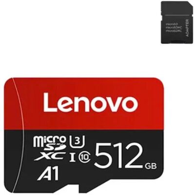 Lenovo 512GB Micro-SD/TF Kaart - SDHC/SDXC - A1 Flash Geheugen Lenovo 512GB Micro-SD/TF Kaart - SDHC/SDXC - A1 Flash Geheugen