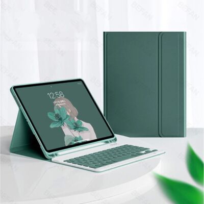 ABEIFAN Toetsenbord Hoes voor iPad 10.2" (2019) - QWERTY Multifunctionele Keyboard Bluetooth Smart Cover Case Hoesje Groen ABEIFAN Toetsenbord Hoes voor iPad 10.2" (2019) - QWERTY Multifunctionele Keyboard Bluetooth Smart Cover Case Hoesje Groen