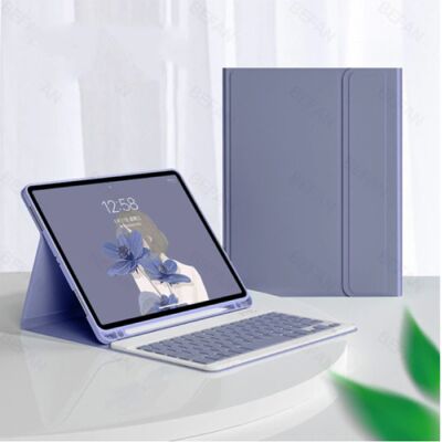 ABEIFAN Toetsenbord Hoes voor iPad Pro (10.5") - QWERTY Multifunctionele Keyboard Bluetooth Smart Cover Case Hoesje Paars ABEIFAN Toetsenbord Hoes voor iPad Pro (10.5") - QWERTY Multifunctionele Keyboard Bluetooth Smart Cover Case Hoesje Paars