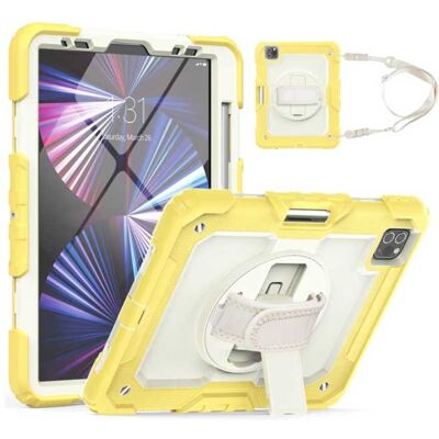 R-JUST Armor Hoesje voor iPad Pro 12.9" (2020) met Kickstand / Polsband / Pennenhouder - Heavy Duty Cover Case Geel R-JUST Armor Hoesje voor iPad Pro 12.9" (2020) met Kickstand / Polsband / Pennenhouder - Heavy Duty Cover Case Geel