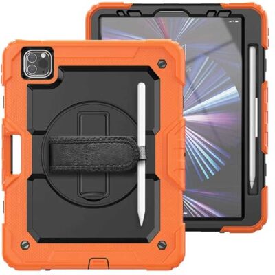 R-JUST Armor Hoesje voor iPad Pro 12.9" (2018) met Kickstand / Polsband / Pennenhouder - Heavy Duty Cover Case Oranje R-JUST Armor Hoesje voor iPad Pro 12.9" (2018) met Kickstand / Polsband / Pennenhouder - Heavy Duty Cover Case Oranje